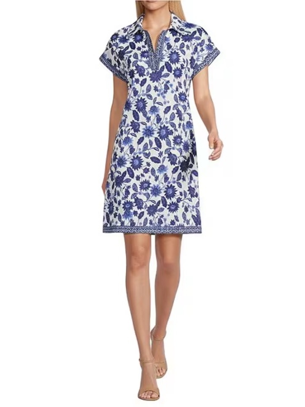 STILL IN STORE. $149 Preston & York Floral Sheath Collar Short Sleeve Carson Dre